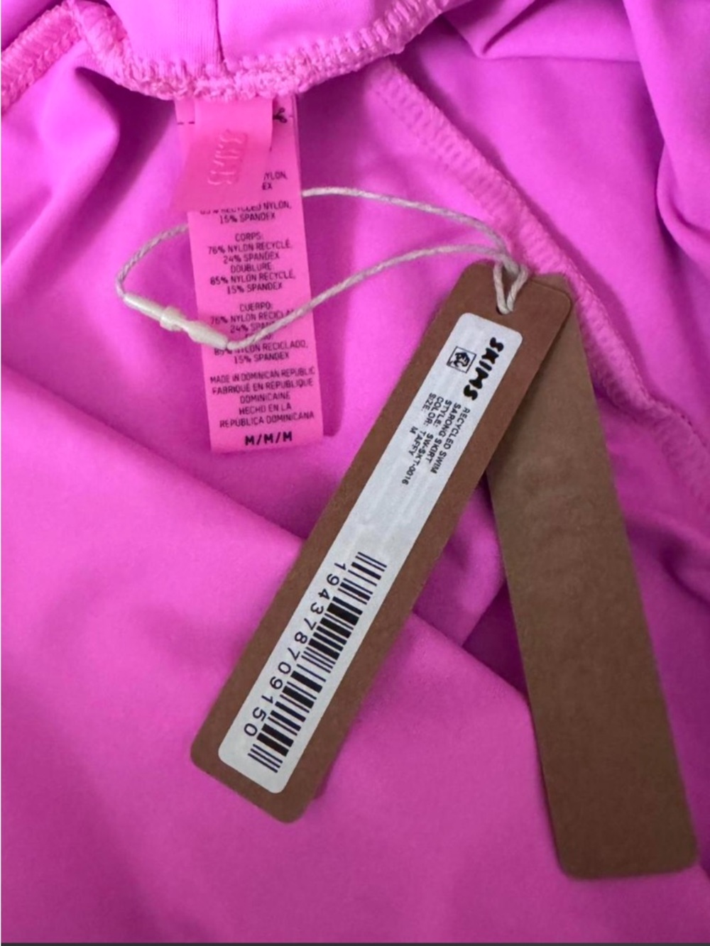 NWT SKIMS swim sarong in “taffy” size M - Picture 2 of 2